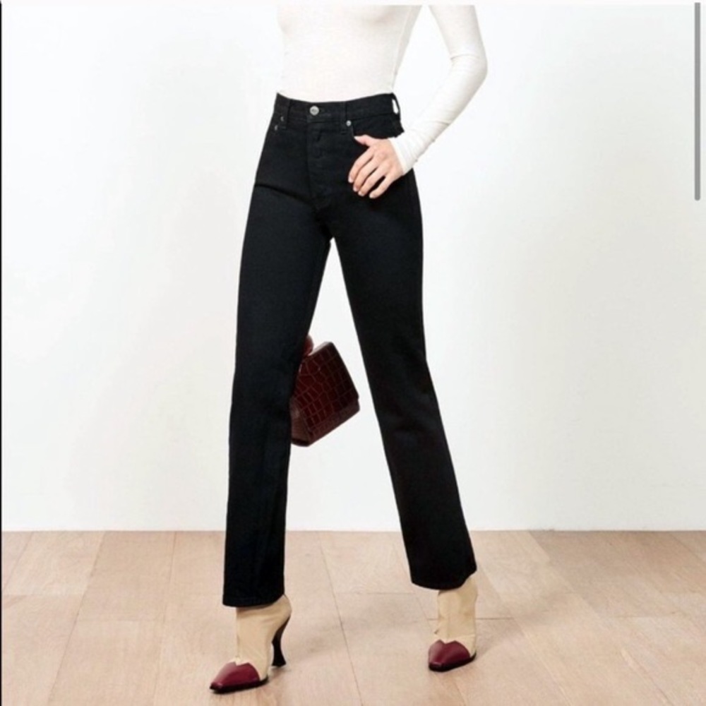 Reformation Cynthia hi row relaxed jeans